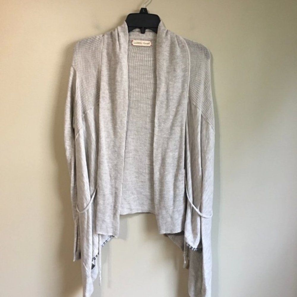 Label + Thread grey cardigan